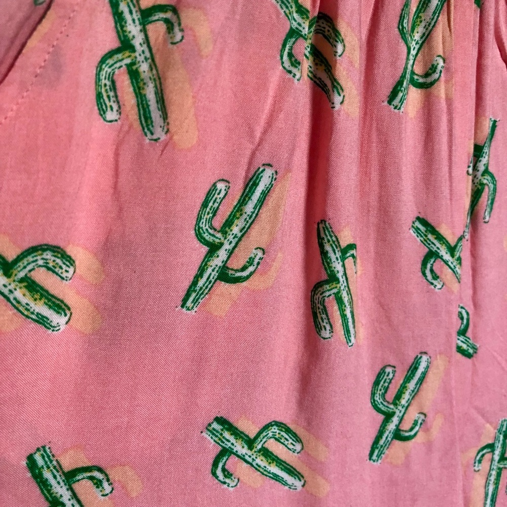 Pink cactus romper - Picture 2 of 2